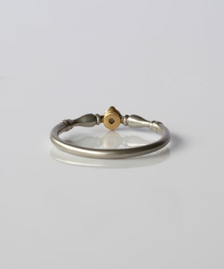 One of kind / Natural Diamond Ring ＜Pt/K18YG＞ -R124PTYG