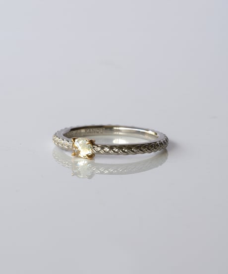 One of kind / Natural Diamond Ring ＜Pt/K18YG＞ - R253PTYG
