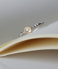 One of kind / Natural Diamond Ring ＜Pt/K18YG＞ -R350PTYG