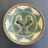 いちむし堂　大皿『青鷺の逢瀬』