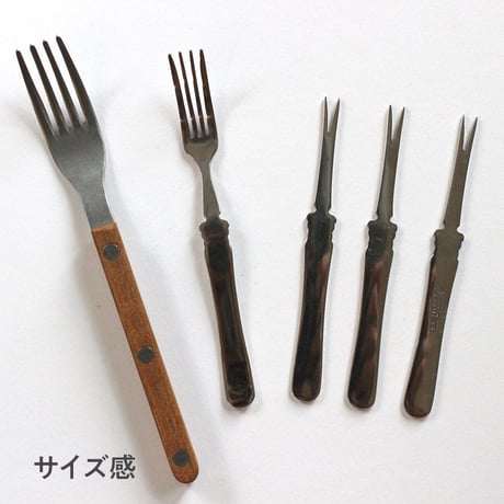 SABRE　ケーキフォーク　&　ティースプーン　チーク