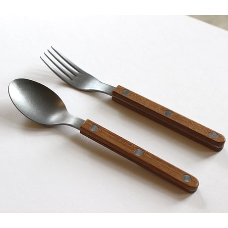 SABRE　ケーキフォーク　&　ティースプーン　チーク