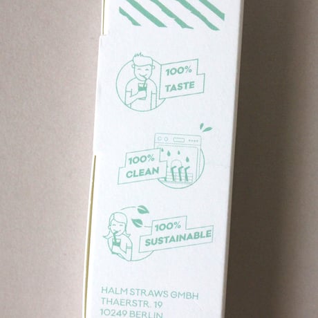 HALM ガラスのストロー2本セット