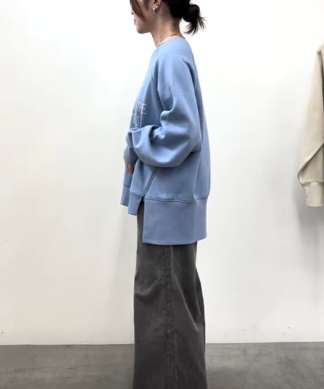 CLOCHE   ジップスリットロゴスェット[652-85754]