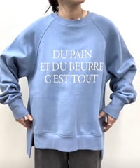 CLOCHE   ジップスリットロゴスェット[652-85754]
