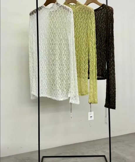 CLOCHE   ハイネックストレッチレースインナー[652-85714]