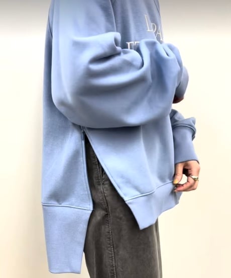 CLOCHE   ジップスリットロゴスェット[652-85754]