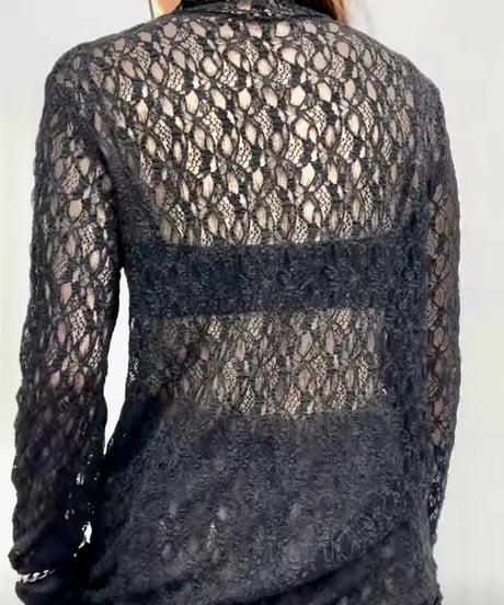 CLOCHE   ハイネックストレッチレースインナー[652-85714]