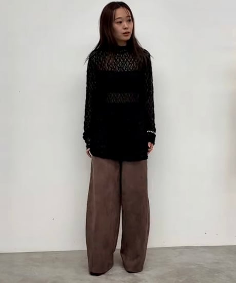 CLOCHE   ハイネックストレッチレースインナー[652-85714]