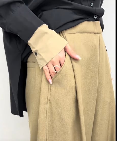 CLOCHE   カーブシルエットパンツ[652-86535]