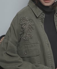 CYAN Tokyo    刺繍オーバーシャツブルゾン　　[607532]