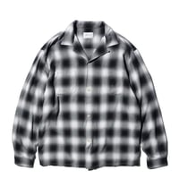 <THRIFTY LOOK> 60S OMBRE LOOP COLLAR SHIRTS【2colors】