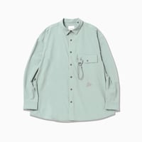 <andwander>light w cloth shirt【2colors】