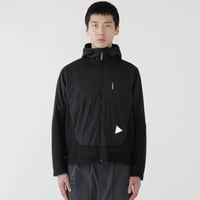 <and wander>air fleece f/z hoodie【２colors】