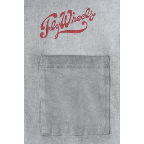 [BLUCO] FLY WHEELSxBLUCOピグメントポケットTシャツ( Gray )
