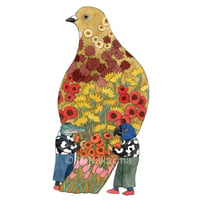 中島梨絵 07「花と鳩」
