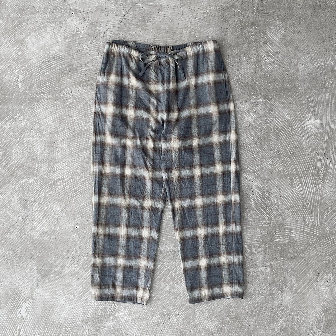 ts(s) Ombre Plaid Brushed Cotton Cloth / Drawstring Pants