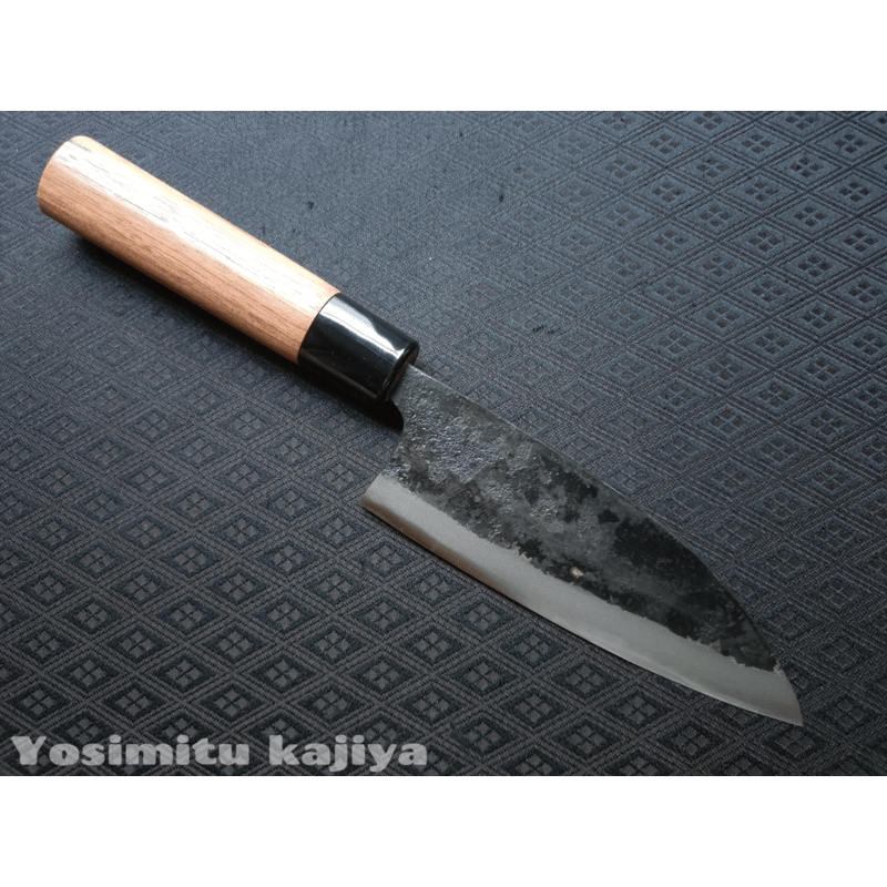 手打鍛造 出刃包丁 (両刃) Double-edged large deba knife |