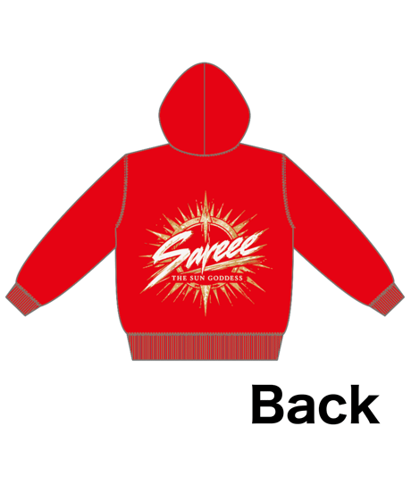 ☀️新作☀️Sareeeオリジナルジップパーカー【RED】【受注生産限定】