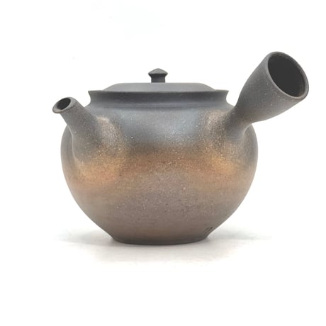 水野陽景 Yokei Mizuno  窯変 焼締 カメ型茶注　ST1413