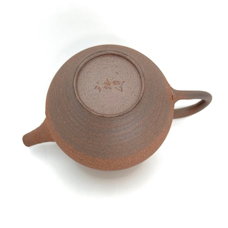 小北條 Kohokujo 焼締 印籠蓋 後手急須　ST1293