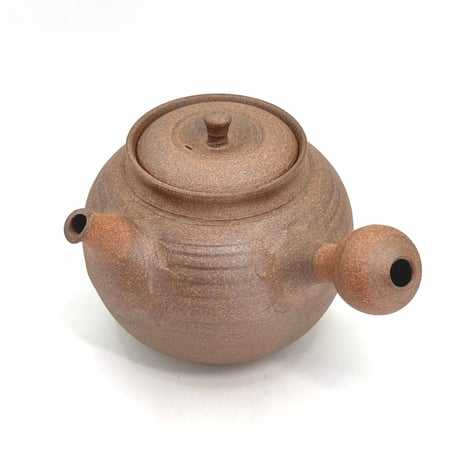 北條 Hokujo 焼締 茶注   木箱入り　ST1308