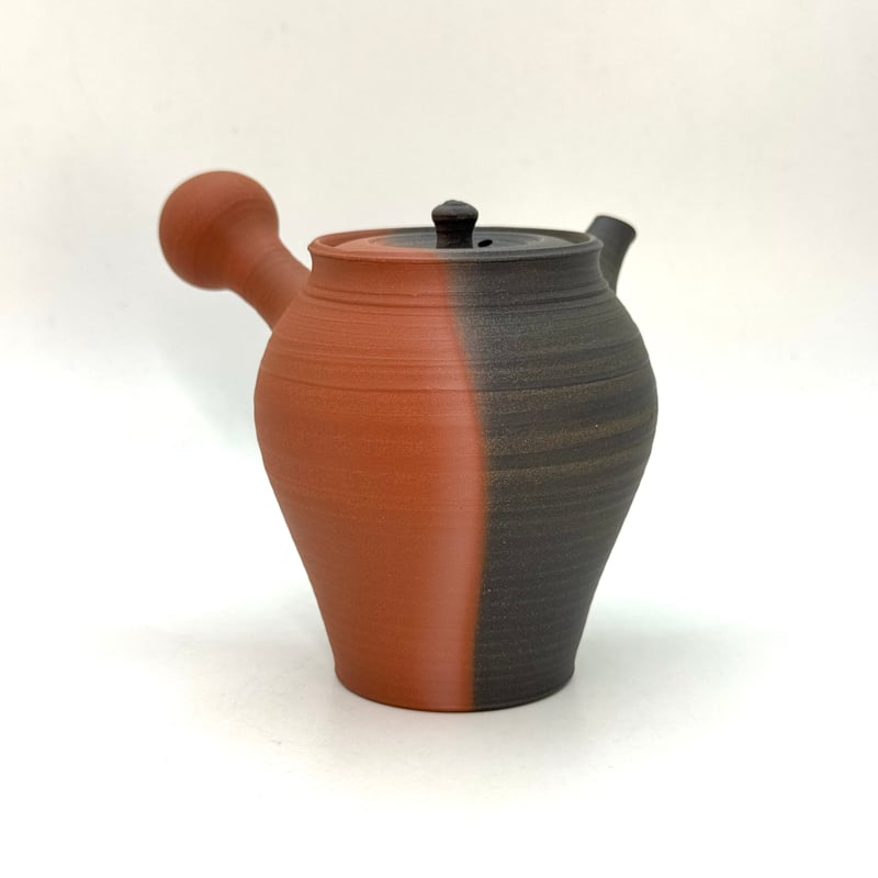 京焼　平安北峯　色彩鳳紋茶注　木箱入り 北條 Hokujo 朱泥窯変 茶注 (木箱付) ST1210 | TOKONAME ISOBE