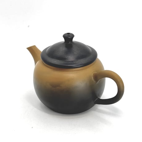 片山白山 Hakusan Katayama 黄泥 窯変 茶注　ST1236