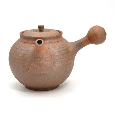 北條 Hokujo 焼締 茶注   木箱入り　ST1308