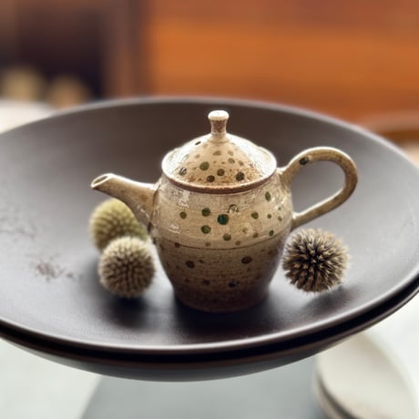 小北條 Kohokujo 彩色 印籠蓋 後手茶注　ST1246