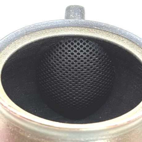 水野陽景 Yokei Mizuno  炭化窯変 緋襷柿型 小茶注　ST1198