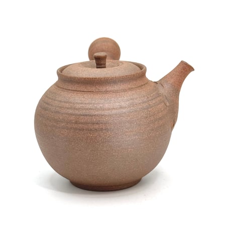 北條 Hokujo 焼締 茶注   木箱入り　ST1308