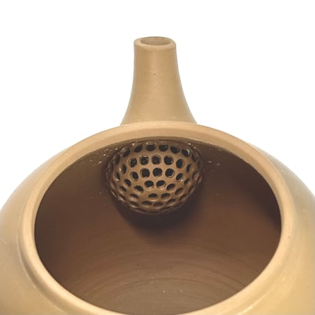 片山白山 Hakusan Katayama 黄泥 窯変 茶注　ST1236