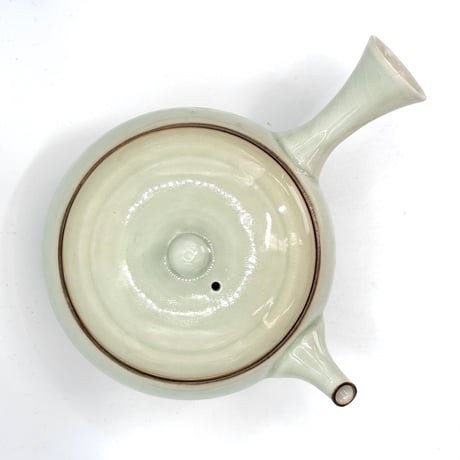 千葉光広 Mitsuhiro Chiba 灰釉 平丸急須　ST1197