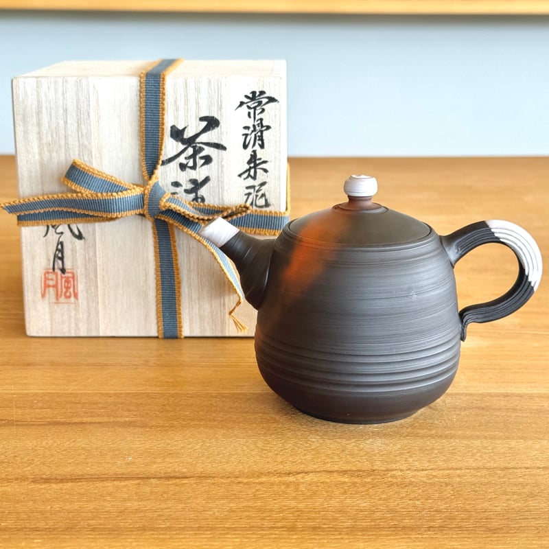 村越風月 Fugetsu Murakoshi 窯変 茶銚 木箱付 ST1222 | TOKON