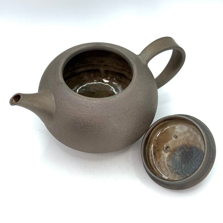 千葉光広 Mitsuhiro Chiba 焼締鉄化粧 後手急須　ST1405