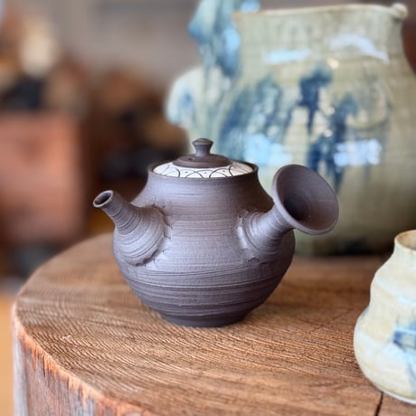 中川貴了 Takanori Nakagawa 黒泥象嵌茶注　ST1273