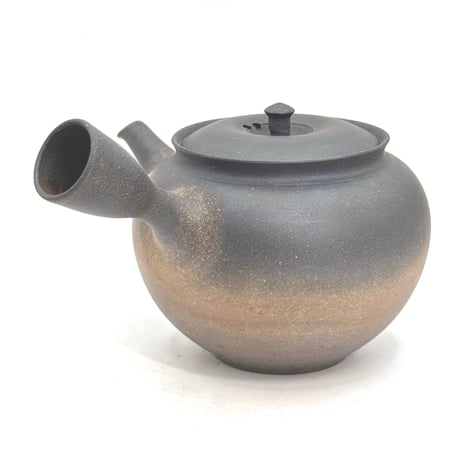 水野陽景 Yokei Mizuno  窯変 焼締 カメ型茶注　ST1413