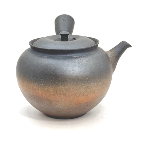 水野陽景 Yokei Mizuno  窯変 焼締 カメ型茶注　ST1413