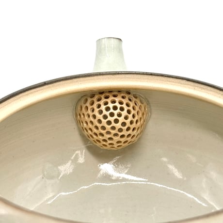 千葉光広 Mitsuhiro Chiba 灰釉 平丸急須　ST1197