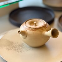 水野博司 Hiroshi Mizuno 白泥藻焼急須(すじ引き 中)　ST1204
