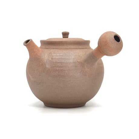 北條 Hokujo 焼締 茶注   木箱入り　ST1308