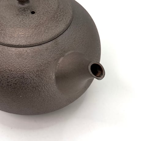 千葉光広 Mitsuhiro Chiba 焼締鉄化粧 後手急須　ST1405