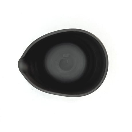 村越風月 Fugetsu Murakoshi 黒窯変茶器(絞り出し) 木箱付　ST1212
