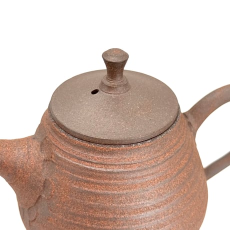 小北條 Kohokujo 焼締 印籠蓋 後手急須　ST1293