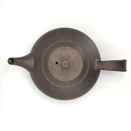 千葉光広 Mitsuhiro Chiba 焼締鉄化粧 後手急須　ST1405