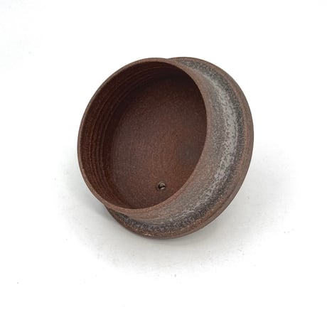 小北條 Kohokujo 焼締 象嵌印籠蓋 後手急須　ST1295