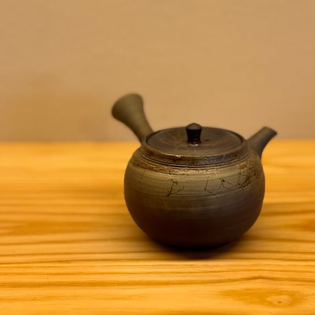 片山白山 Hakusan Katayama 窯変藻掛急須　ST1221