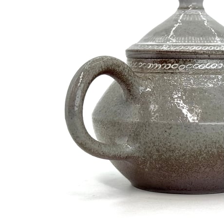 小北條 Kohokujo 三島手 印籠蓋 後手茶注　ST1316
