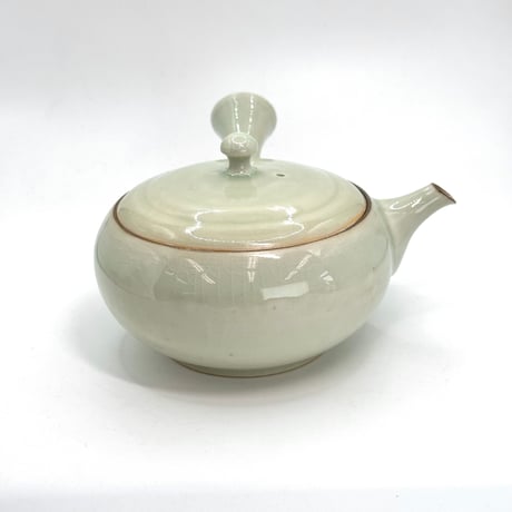 千葉光広 Mitsuhiro Chiba 灰釉 平丸急須　ST1197